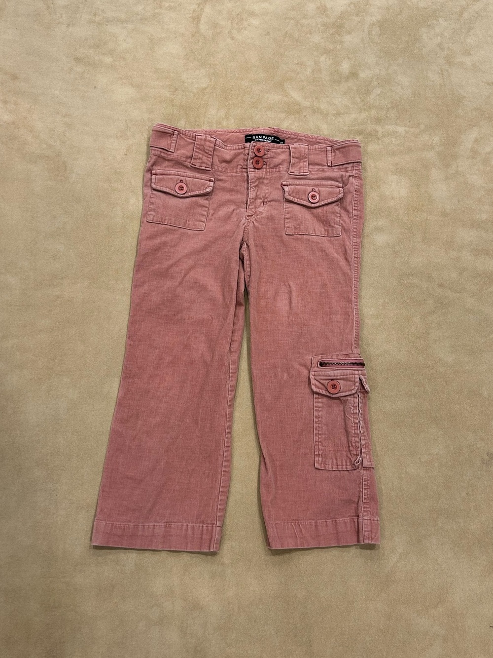 Rampage Pink Corduroy Wide Leg Pants